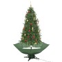 Árbol de Navidad con nieve con base en paraguas verde 190 cm de vidaXL, Arboles de navidad - Ref: Foro24-284337, Precio: 207,...