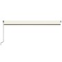 Cream manual retractable awning 600x350 cm by , Awnings - Ref: Foro24-3069237, Price: 584,85 €, Discount: %