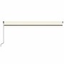 Manual retractable awning with cream LED light 600x350 cm by , Awnings - Ref: Foro24-3069242, Price: 614,90 €, Discount: %