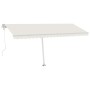 Automatic awning with LED lights and wind sensor cream 500x300 cm by , Awnings - Ref: Foro24-3069592, Price: 778,07 €, Discou...