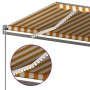 Manual retractable awning with yellow and white LED 6x3.5 m by , Awnings - Ref: Foro24-3070283, Price: 763,57 €, Discount: %