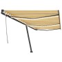 Manual retractable awning with yellow and white LED light 600x350 cm by , Awnings - Ref: Foro24-3069883, Price: 741,80 €, Dis...