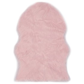 Pink synthetic sheepskin rug 60x90 cm by vidaXL, Rugs - Ref: Foro24-284711, Price: 24,99 €, Discount: %