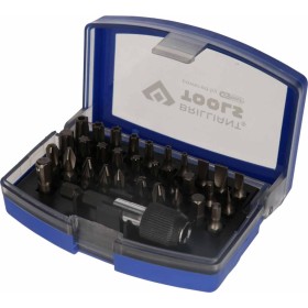 BRILLIANT TOOLS Screwdriver bit set 32 pieces steel 1/4" by BRILLIANT TOOLS, Drill bits and screwdriver heads - Ref: Foro24-4...