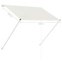 Cream retractable awning 100x150 cm by , Awnings - Ref: Foro24-145892, Price: 42,99 €, Discount: %