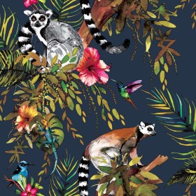 DUTCH WALLCOVERINGS Lemur blue petrol wallpaper by DUTCH WALLCOVERINGS, Painted paper - Ref: Foro24-426213, Price: 34,99 €, D...