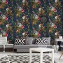 DUTCH WALLCOVERINGS Petrolblaue Lemurentapete von DUTCH WALLCOVERINGS, Bemaltes Papier - Ref: Foro24-426213, Preis: 34,51 €, ...