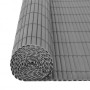 Gray double-sided garden fence 110x400 cm by , fence panels - Ref: Foro24-317160, Price: 46,37 €, Discount: %