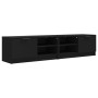 TV-Schrank 2 Stück schwarzes Sperrholz 80x35x36,5 cm von , TV-Möbel - Ref: Foro24-811469, Preis: 104,36 €, Rabatt: %