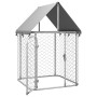 Outdoor-Zwinger mit Dach 100x100x150 cm von , Hundehütten und Zäune - Ref: Foro24-171495, Preis: 84,71 €, Rabatt: %