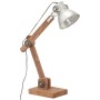 Round silver industrial table lamp 58x18x90 cm E27 by , Lamps - Ref: Foro24-320551, Price: 52,70 €, Discount: %