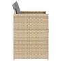 Gartensessel mit Kissen 4 Einheiten beige synthetische Rattanmischung von , Gartenstühle - Ref: Foro24-364989, Preis: 168,64 ...