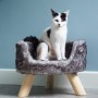 DISTRICT70 NORDIC plush cat bed silver by DISTRICT70, Cat beds - Ref: Foro24-426063, Price: 77,99 €, Discount: %