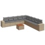 Set Gartensofas mit beigen Kissen 10 Stück synthetisches Rattan von , Gartensets - Ref: Foro24-3225492, Preis: 664,57 €, Raba...