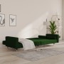 Sofá cama de 2 plazas con dos almohadas terciopelo verde oscuro de , Sofás - Ref: Foro24-375751, Precio: 244,96 €, Descuento: %