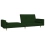 Sofá cama de 2 plazas con dos almohadas terciopelo verde oscuro de , Sofás - Ref: Foro24-375751, Precio: 244,96 €, Descuento: %