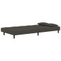 Two-seater sofa bed with two dark gray velvet pillows by , Sofas - Ref: Foro24-375808, Price: 229,50 €, Discount: %