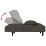 Sofá cama de 2 plazas con dos almohadas terciopelo gris oscuro de , Sofás - Ref: Foro24-375808, Precio: 229,50 €, Descuento: %