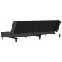 Sofá cama de 2 plazas con dos almohadas terciopelo gris oscuro de , Sofás - Ref: Foro24-375808, Precio: 229,50 €, Descuento: %