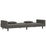 Sofá cama de 2 plazas con dos almohadas terciopelo gris oscuro de , Sofás - Ref: Foro24-375817, Precio: 251,29 €, Descuento: %