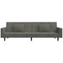 Sofá cama de 2 plazas con dos almohadas terciopelo gris oscuro de , Sofás - Ref: Foro24-375817, Precio: 251,29 €, Descuento: %