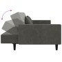 Sofá cama de 2 plazas con dos almohadas terciopelo gris oscuro de , Sofás - Ref: Foro24-375817, Precio: 251,29 €, Descuento: %