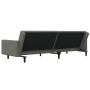 Sofá cama de 2 plazas con dos almohadas terciopelo gris oscuro de , Sofás - Ref: Foro24-375817, Precio: 251,46 €, Descuento: %