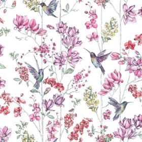 DUTCH WALLCOVERINGS Pink hummingbird wallpaper by DUTCH WALLCOVERINGS, Painted paper - Ref: Foro24-426216, Price: 32,99 €, Di...