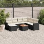 8-piece garden sofa set with black synthetic rattan cushions by , Modular outdoor sofas - Ref: Foro24-3224236, Price: 489,48 ...