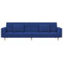 Sofá cama de 2 plazas con dos almohadas tela azul de , Sofás - Ref: Foro24-375803, Precio: 257,75 €, Descuento: %