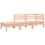 Garden sofa with cushions and solid Douglas fir wood footrest. by , Modular outdoor sofas - Ref: Foro24-838187, Price: 206,80...