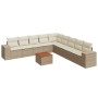 Set Gartensofas mit beigen Kissen 10 Stück synthetisches Rattan von , Gartensets - Ref: Foro24-3257822, Preis: 737,19 €, Raba...