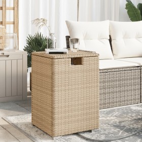 Covered table for beige rattan propane tank 40x40x60 cm by , Garden tables - Ref: Foro24-366297, Price: 97,51 €, Discount: %