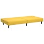 Sofá cama de 2 plazas terciopelo amarillo de , Sofás - Ref: Foro24-375933, Precio: 212,22 €, Descuento: %