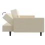 Sofá cama de 2 plazas terciopelo color crema de , Sofás - Ref: Foro24-375946, Precio: 242,52 €, Descuento: %