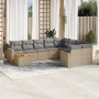 Set Gartensofas mit beigen Kissen 10 Stück synthetisches Rattan von , Modulare Sofas für den Außenbereich - Ref: Foro24-32242...