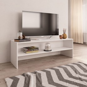 TV stand made of white plywood 120x40x40 cm by vidaXL, TV Furniture - Ref: Foro24-800036, Price: 54,10 €, Discount: %