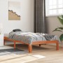 Estructura de cama madera maciza de pino marrón cera 90x190 cm de , Camas y somieres - Ref: Foro24-844164, Precio: 83,82 €, D...