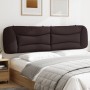 Dark brown fabric padded headboard 200 cm by , Headboards and footboards - Ref: Foro24-374619, Price: 89,83 €, Discount: %