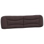 Dark brown fabric padded headboard 200 cm by , Headboards and footboards - Ref: Foro24-374619, Price: 90,99 €, Discount: %