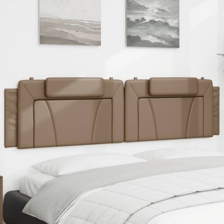 Cappuccino synthetic leather padded bed headboard 200 cm by , Headboards and footboards - Ref: Foro24-374818, Price: 57,73 €,...