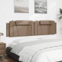 Cappuccino synthetic leather padded bed headboard 200 cm by , Headboards and footboards - Ref: Foro24-374818, Price: 57,73 €,...