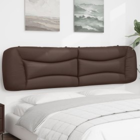 Cabecero de cama acolchado cuero sintético marrón 200 cm de , Cabeceros y pies de cama - Ref: Foro24-374625, Precio: 85,66 €,...