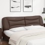 Cabecero de cama acolchado cuero sintético marrón 200 cm de , Cabeceros y pies de cama - Ref: Foro24-374625, Precio: 91,65 €,...