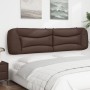 Cabecero de cama acolchado cuero sintético marrón 200 cm de , Cabeceros y pies de cama - Ref: Foro24-374625, Precio: 91,65 €,...