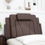 Cabecero de cama acolchado cuero sintético marrón 90 cm de , Cabeceros y pies de cama - Ref: Foro24-374769, Precio: 35,54 €, ...