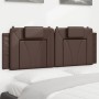 Brown synthetic leather padded headboard 120 cm by , Headboards and footboards - Ref: Foro24-374783, Price: 42,99 €, Discount: %