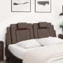 Brown synthetic leather padded headboard 120 cm by , Headboards and footboards - Ref: Foro24-374783, Price: 42,99 €, Discount: %