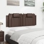 Brown synthetic leather padded headboard 120 cm by , Headboards and footboards - Ref: Foro24-374783, Price: 42,99 €, Discount: %