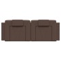 Brown synthetic leather padded headboard 120 cm by , Headboards and footboards - Ref: Foro24-374783, Price: 42,99 €, Discount: %